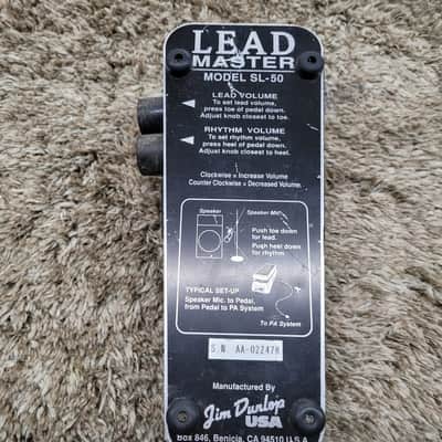 Dunlop SL-50 Lead Master Volume Pedal - Black image 8