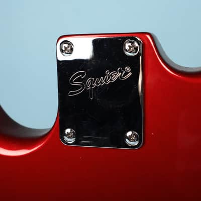 2003 Squier Stratocaster Loaded HH Humbucker Configuration Guitar Red Body image 18