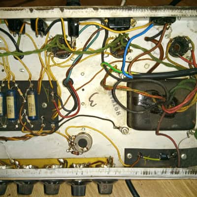 Fender SUPER REVERB HEAD 1968 drip edge BLACKFACE CIRCUIT image 3