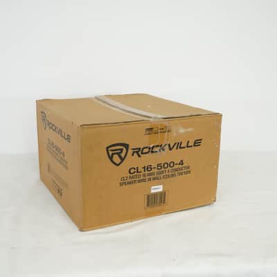 Rockville CL16-500-4 CL2 Rated 16 AWG 500' 4 Conductor Speaker Wire In Ceiling image 1