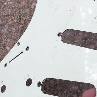 Lefty Vintage Fender 1962 Reissue Mint Green Strat Guitar Pickguard 3-ply Aged Relic image 10