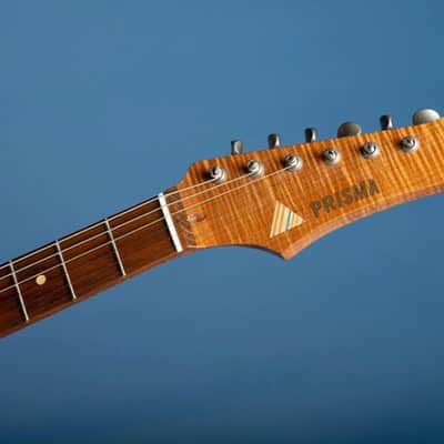 Prisma Accardo  2020 Tinted White/ Natural AAA Roasted Flame Maple Neck *7lbs 7.6oz* (Authorized Dealer) image 15