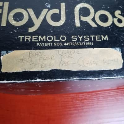 Left Handed Floyd Rose Original Tremolo System Bridge  Lefty 1983 Black-Steve Vai Owned-Vintage image 5
