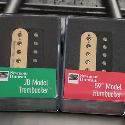 Seymour Duncan TB-4 JB Trembucker & SH-1N 59 ZEBRA 4 Conductor Pickup Set