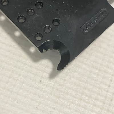 1990's Era Original Floyd Rose Made in Germany Black Left Hand Lefty Tremolo Bridge Base Plate w/ Arm Bushing image 10