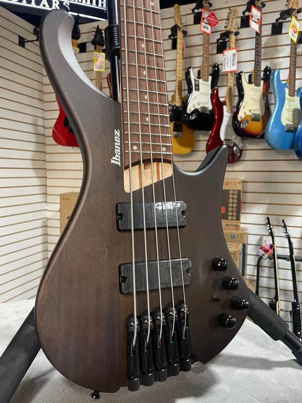 Ibanez Bass Workshop EHB605 Electric Bass Guitar - Walnut Flat & PLEK*D #857 image 1