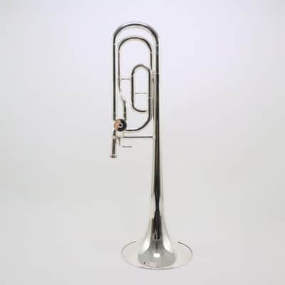 Yamaha Model YSL-448GS .547 Bore Trombone with F-Attachment SN 800410 SILVER PLATE image 4