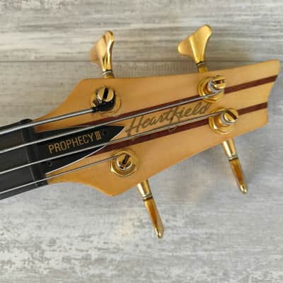 1992 Heartfield (by Fender Japan) Prophecy III Neckthrough Bass (Natural) image 6