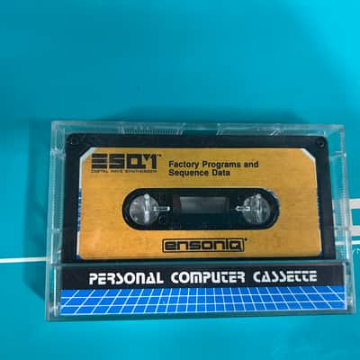 Ensoniq ESQ-1 Wave Synthesizer 1986 - Black “Metal Version” + Music Pack Cart image 2