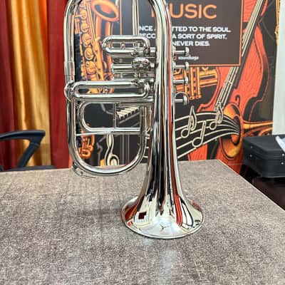 Brand New Flugelhorn 4-Valve in Silver Chrome image 4