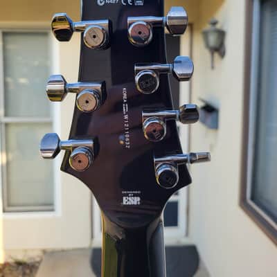 ESP LTD H-1007 2006 - TRANS BLACK OVER FLAMED MAPLE image 3
