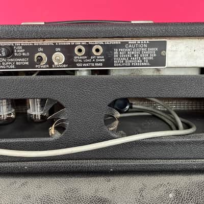 Fender Bassman 100 2-Channel 100-Watt Guitar Amp Head 1972 - 1976 - Silverface image 12