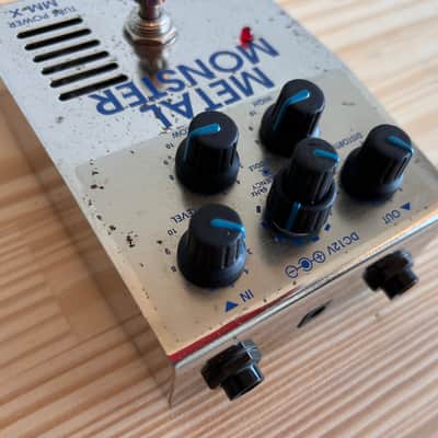 Guyatone Flip Metal Monster 2010s Tube distortion drive pedal - Silver in Very Good Condition image 9
