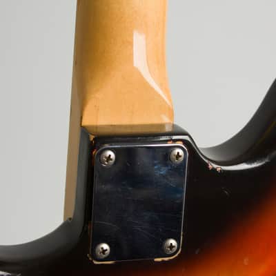 Fender Mustang Solid Body Electric Guitar (1977), ser. #S718693, black tolex hard shell case. image 14