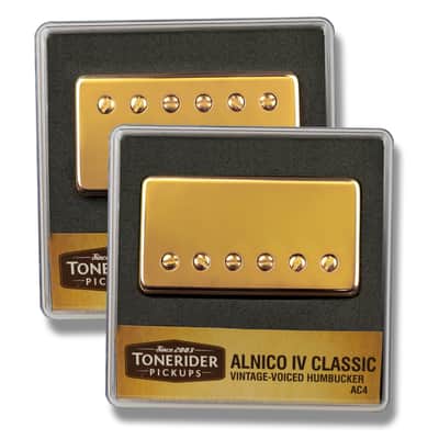 Tonerider Alnico IV Classics Humbucker Pickup Neck Gold image 2