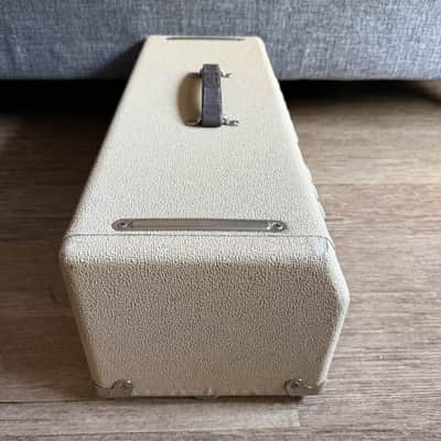 Pre-CBS 1962 Fender Bandmaster Amp 6G7-A Blonde Brown Face Beige Grille Cloth image 4