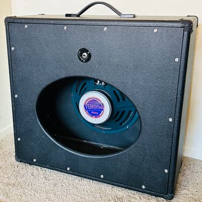 Fargen Custom 1x12 Guitar Speaker Cabinet (Townhouse / Retro Classic) - Black Tolex / Gold Piping - Loaded with Weber 12F150 image 8