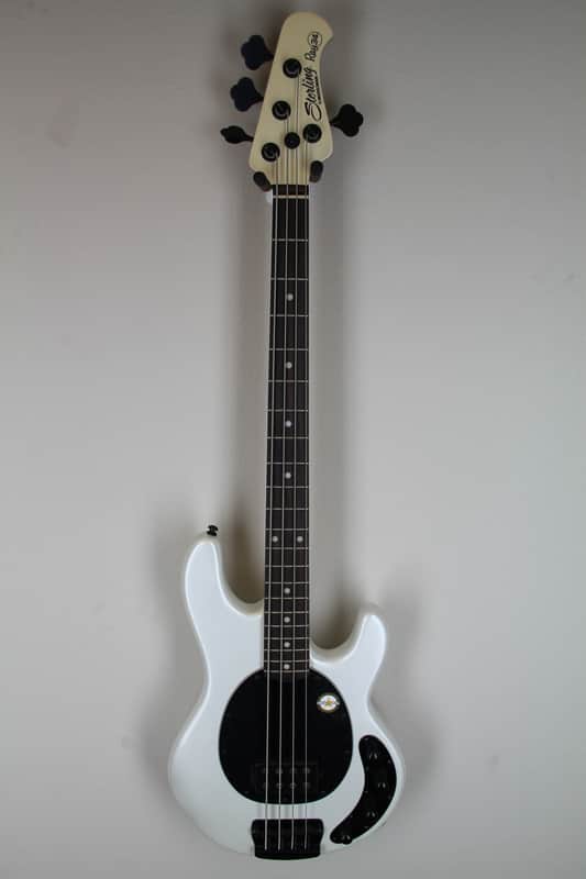 Sterling Ray34 Pearl White Bass Guitar | Reverb