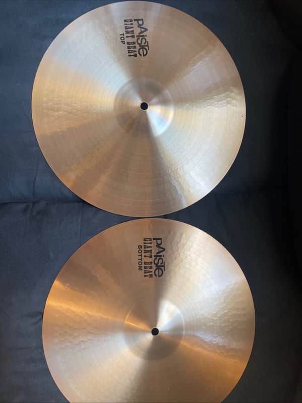 Mint Paiste 15" Giant Beat Hi-Hat Cymbals (Pair) - Traditional image 1
