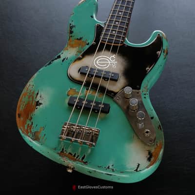 Fender Standard Jazz Bass Seafoam Green Heavy Relic Aged (RARE) image 3