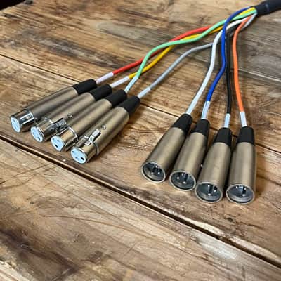 Hosa DTF 804 DB25 to 4x XLR Female & 4x XLR Male Cable Snake 16' image 2