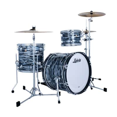 Ludwig Classic Maple Downbeat 3-Piece Drum Kit w/ 20" Kick - Black Oyster image 1