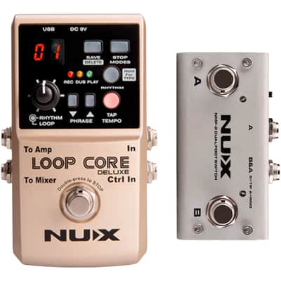 NuX Loop Core Deluxe Bundle Looper Pedal (with Dual Foot Switch) image 1