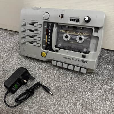 [special one off] Fostex X14 Vintage Analog 4 Track Cassette Multitracker Recorder Portastudio [custom pitch mod] image 3