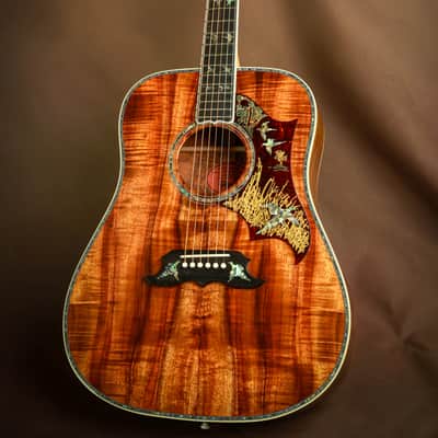 Gibson Dove Custom Shop Exotic Koa Masterpiece Acoustic Guitar Hummingbird image 18