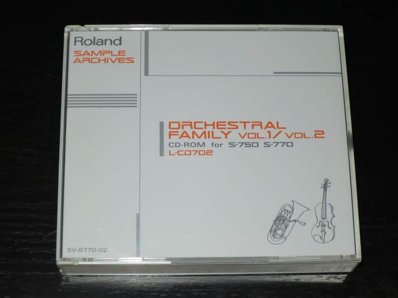 Roland Sample Archives L-CD702 Orchestral Family Vol. 1 / Vol. 2 CD-ROM for S700 S-750 S-770 sampler image 1