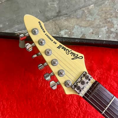 Aria Pro II RS Knight Warrior 1984 - Aged Olympic white original vintage MIJ Japan super strat shredder image 7
