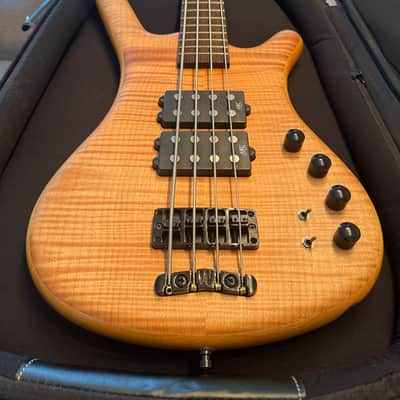Warwick MasterBuilt Corvette $$ 4-String Bass Flamed Maple image 2