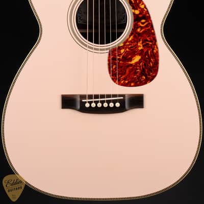 Atkin OO37 Custom - Baked Sitka Spruce & Indian Rosewood - Powder Pink image 3