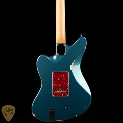 2024 - Suhr Eddie's Guitars Exclusive Roasted Classic JM Antique - Ocean Turquoise Metallic image 5