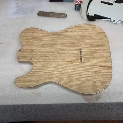 AS NEW: Guitar Mill Ash Telecaster Body Nitro Finish Natural Clear Nitrocellulose Lacquer Tele image 2