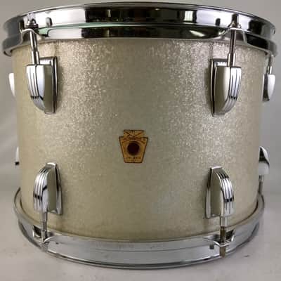 Ludwig 12"Silver Sparkle Tom Drum Vintage60s 3Ply Natural Maple Keystone Classic image 1