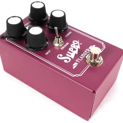 Supro Flanger Electric Guitar Purple Analog Effect Effects Pedal image 4