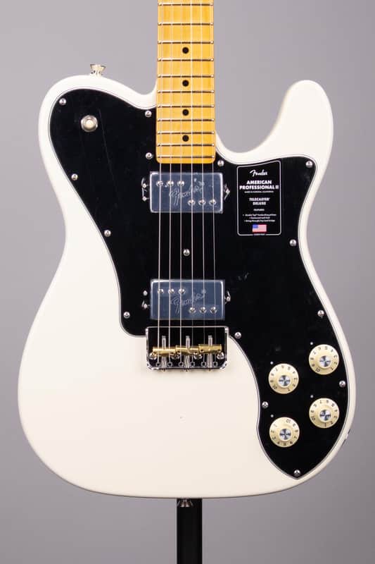Fender American Professional II Telecaster Deluxe - Olympic White with Maple Fingerboard image 1