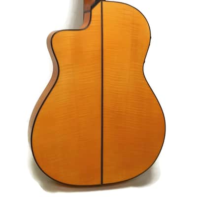 Cordoba 55FCE Thinbody Nylon String Flamenco Acoustic-Electric Guitar w/ Case - Made in Spain image 7