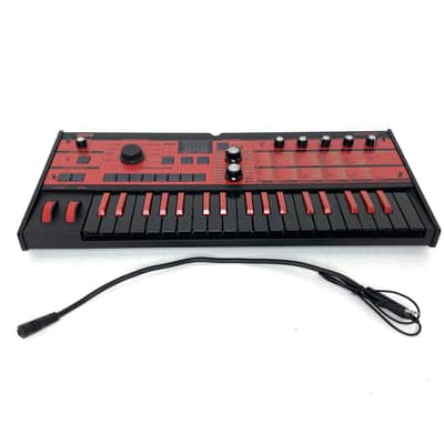 Korg MicroKORG Limited Black Red Edition BKRD w/ Universal power supply, Condenser mic and Original box 37-Key Synthesizer/Vocoder Worldwide Shipment image 10