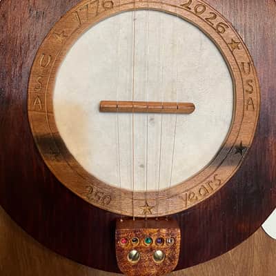 Fretless Mountain Banjo 1776-2026 commemoration, new, made in West Virginia!! image 8