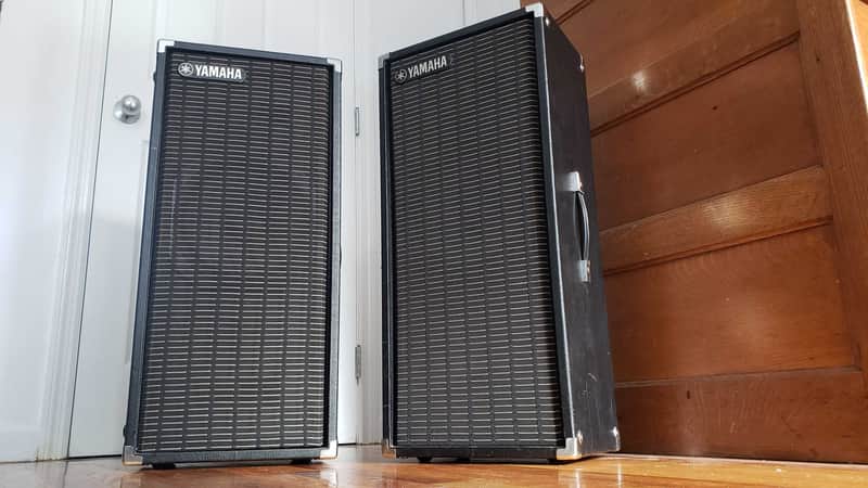 Pair Of Vintage Yamaha S0110T 1977 Black PA Speakers | Reverb