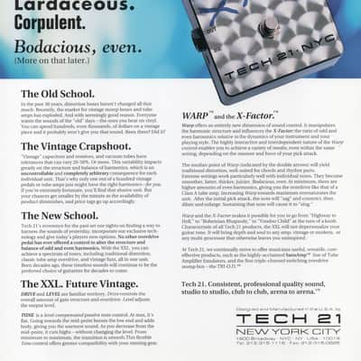 Tech 21 XXL Original with Steel Engine-Turn Coverplate image 4