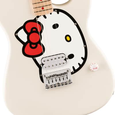 Mint Limited Edition Hello Kitty Stratocaster with Gig Bag, Maple board, White image 7