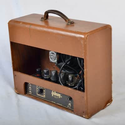Gibson BR-6F 3-Input 10-Watt 1x10" Guitar Combo 1953 - Brown image 8