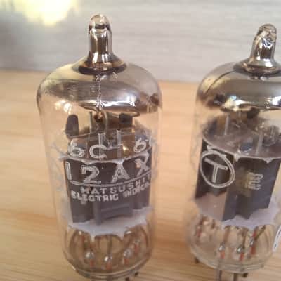 NOS MATSUSHITA ecc83 12AX7  60's matched pair Made in Japan first quality preamp execellent  Mullard subsitute Bild 6
