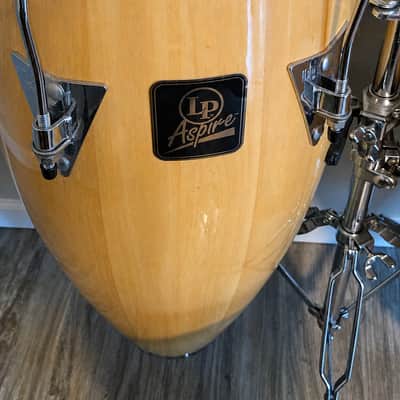 LP Aspire LPA646-AW 10"/11" Conga Set w/ Matching Bongos, Stand & Pearl Throne image 2