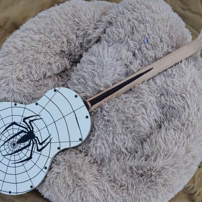 Cigar Box Guitar style Resonator "Box Body" "The Black Spider" image 4