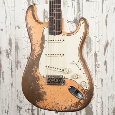 Fender Custom Shop Andy Hicks Master Built 1962 Roasted Stratocaster Ultimate Relic - Shell PInk image 2