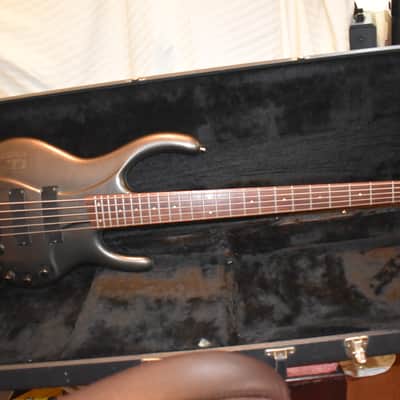 ibanez  edc 705 ergodyne 5 string bass guitar metallic grey image 1